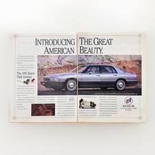 1991 Buick Park Avenue American Beauty 2 Page Vintage Print Ad Rose picture