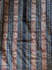 VTG Indonesian Timor Ikat Textile Panel Handwoven Tribal Ethnic Fabric 80x45 picture