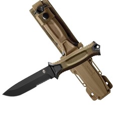 Gerber StrongArm Fixed Blade Survival Knife Coyote Brown Serrated Edge New picture