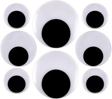 DIYASY 2 Inch 3 Inch 4 Inch Large Googly Wiggle Eyes with Self-Adhesive 8 Pcs picture