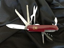 Rite-Edge Red Swiss Scout Camping Pocket Knife Multi Tool-Same Day Shipping picture