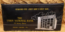 1960's Union National Bank zipper deposit/coin bag Jersey Shore, Pa picture
