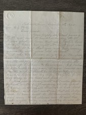 1865 Reconstruction Letter Gen Benjamin J Hill 35th TN Infantry George M Anthony picture