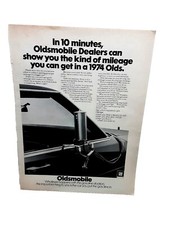 1974 Oldsmobile Dealers Mileage Print Ad – In 10 Minutes Vintage Advertisement picture
