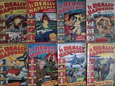 It Really Happened Lot (8) #1-8 FN VG 1944 PreCode Golden Age Alex Schomburg Art picture