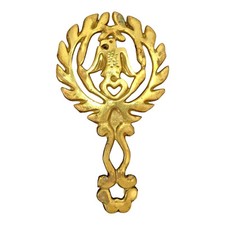 Vintage 1970s Brass Eagle Trivet picture