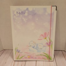 Babu Morning Glory Three Ring Binder Vintage 1998 Korea Pink Purple Cute picture