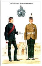 Postcard - King's Own Scottish Borderers - No 40 - Military Uniforms (D8) picture