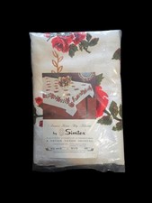 NOS Vintage Simtex Terry Tablecloth 52