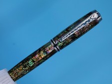 Artisan Jr. Gentlemen's Rollerball Pen in Chrome with Natural Paua Abalone Shell picture