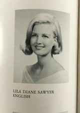 DIANE SAWYER Wellesley College Yearbook Legenda 1967 ABC broadcaster journalist picture
