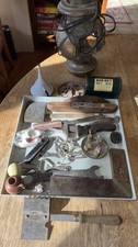 Vintage Mixed Lot Tools & Collectibles w/ Bob-Bait Box, Keys, Openers , Lantern picture