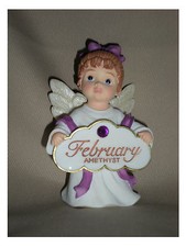 BIRTHSTONE ANGEL FIGURINE - FEBRUARY -  AMETHYST - JEANE'S THINGS picture
