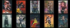 2023 Fleer Ultra Wolverine X-23 Insert GREEN Parallel Complete Set of 10 Cards picture