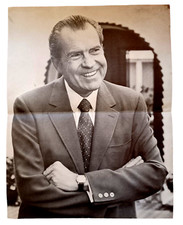 Vintage Richard Nixon Smiling w Folded Arms Photo Campaign Photo 17