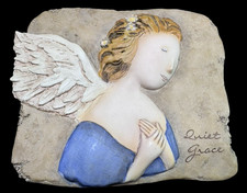 Demdaco Journey of Grace Quiet Grace Angel Plaque Nancy Carter 2006 6 Inch picture