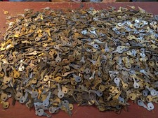 LOT OF 45  VINTAGE SMALL-MEDIUM KEYS, PADLOCKS, TOOL BOXES, CASES, CABINETS etc. picture