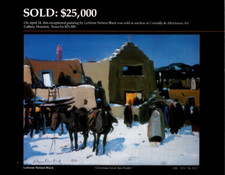 1985 LAVERNE NELSON BLACK ART EXHIBIT PRINT AD AMERICAN ART GALLERY PRINT AD picture