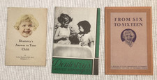 Lot 3 vintage 1930s dental booklets on children's teeth by dentists, dentistry picture