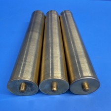 New England Clock Co Grandfather Clock Set of 3 Brass Weights UW 32/1 9” Parts picture