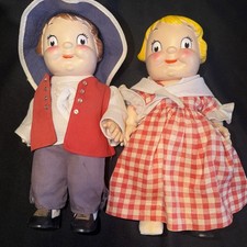 VNT 1976 Campbell Soups Kids Bicentennial Doll Paul Rever/ Betsy Ross 10 In. picture