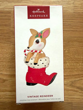 Hallmark Keepsake Vintage Reindeer Hanging Christmas Tree Ornament 2024 picture