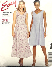 Rare McCall's Easy Pattern #2733 - Dress (Size 18, 20, 22 & 24) Uncut picture