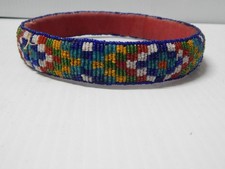 UNIQUE / VINTAGE NORTHERN PLAINS FULLY BEADED GAME HOOP - NICE FIND  picture