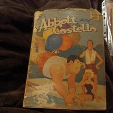Abbott and Costello #30 1955- St. John-Bob Bean swimsuit cover good girl art gga picture
