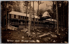 Antique 1924 Postcard Red Oaks Lodge Belgrade Lakes, Maine RPPC Real Photo picture