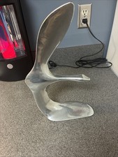 Vintage 1970s Hoselton Aluminum Goose Sculpture #434, Mid Century Modern style picture