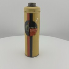 Vintage Liggett's Jonteel Talcum Powder Tin Art Deco Bird New York Yellow picture