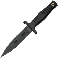 Rite EDGE 211459CM Dagger Black double edge blade belt or boot knife 9