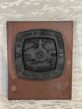 1977 - 2012 USS MEMPHIS SSN-691 US NAVY SUBMARINE BRASS BRONZE WOOD WALL PLAQUE picture