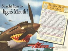 1942 Allison Transmission WW2 Theme NEW Sign 24x30