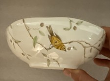 Two 222 Fifth Early Bird Scalloped Soup Cereal Bowls picture