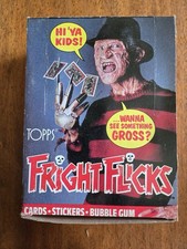 1988 Fright Flicks Vintage FULL 36 Pack Trading Card Wax Box Topps Horror picture