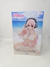 FuRyu Super Sonico Noodle Stopper White Bikini Anime Figure New Boxed White PVC picture
