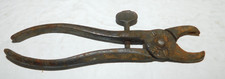 NEAT VINTAGE ADJUSTABLE HOG RINGER PLIERS PATENT DATE 1872 NEAT FARMING DISPLAY picture