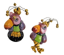 Lot of 2 Vintage Lynda Cornielle SWAK Character Collectible 5x3x2 In (SKU# 3054 picture