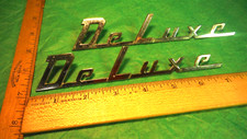 BG04 Chevrolet DeLuxe Fender Emblems Vintage 1949-50 #369209 FLEETLINE DELUXE picture