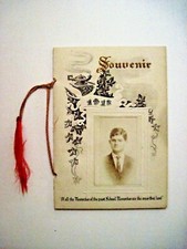 1912 Graduation Souvenir w/ B&W Photo of Teacher on The Cover.- Indiana * picture