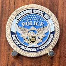 Garden City Kansas Police Explorers Post 1911 Challenge Coin  M#24 picture