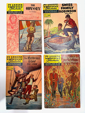 Vintage Classics Illustrated Comics Lot 4 Odyssey #81 Mysterious Island #34  picture