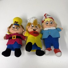 Kellogg's Breakfast Bunch Snap Crackle Pop Plush Doll Set Multicolor 1997 picture