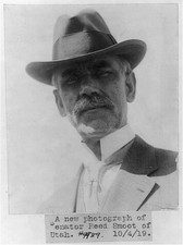 Photo:Senator Reed Smoot of Utah picture