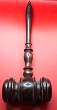 Vintage Wood Gavel 9.5 Inch Judge Mallet Auctioneer Courtroom Law Lawyer Desk picture