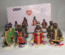 8 Vintage Sophia Ann African American Christmas Gifts Santa Figures picture