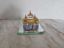 Exquisite 2.5'' Crystal Miniature Taj Mahal Home Decorative Souvenir Read picture