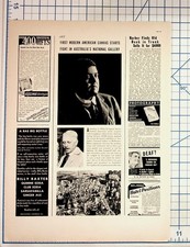 1940s Magazine Page Philip Evergood Art Australia National Gallery Ephemera picture